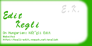 edit kegli business card